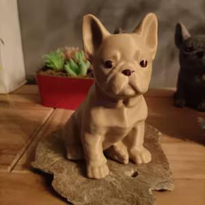 French Bulldog Statuette - Elegant Canine Charm and Canine Realism