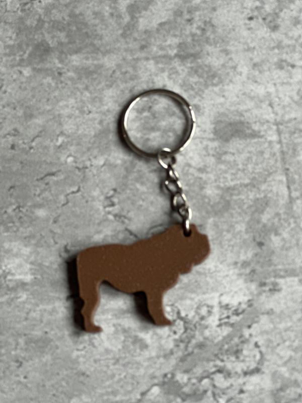 Bulldog Keyring STL Files