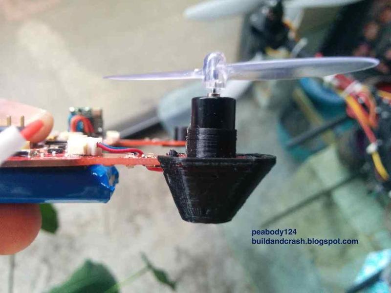 Brushed Sparky v0.2 landing gear and motor cup