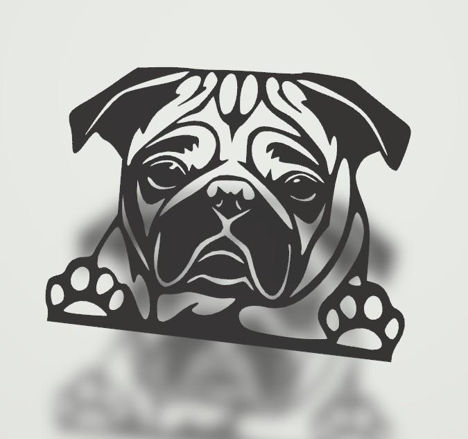bulldog wall decoration