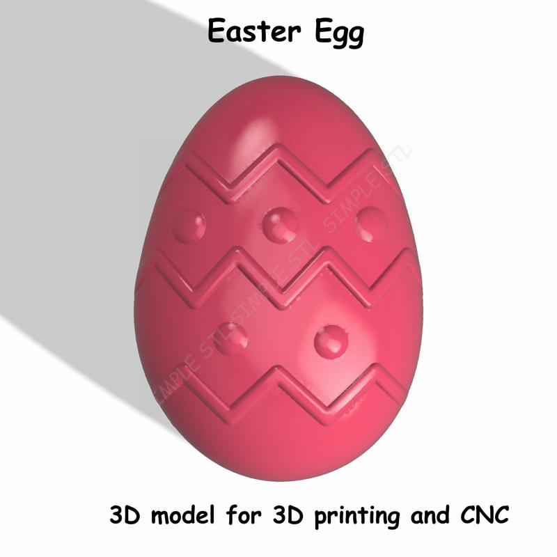 Egg with stripes and points Stl File