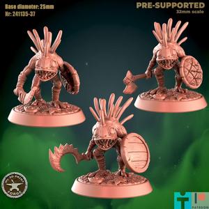 Three Murlocs with Weapons Pack 1