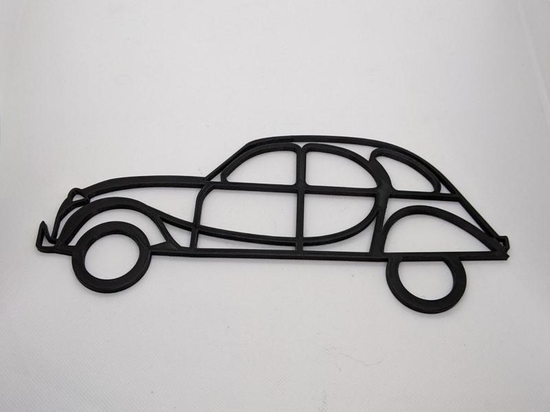 Citroen 2CV design wall decoration