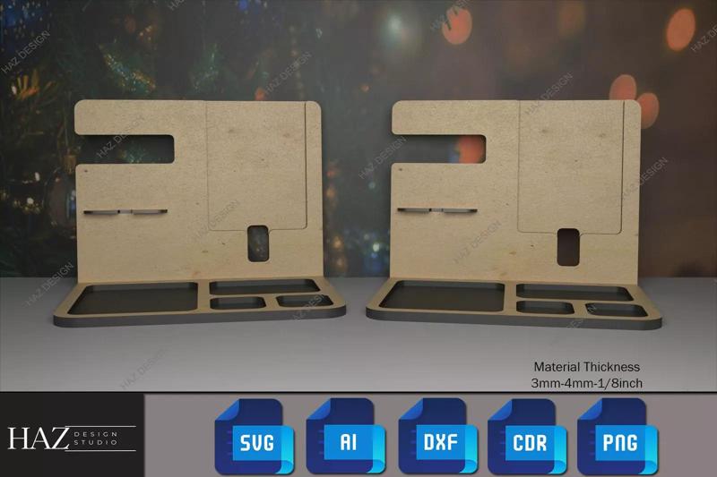 Desk Organizer Laser Cut Design 183