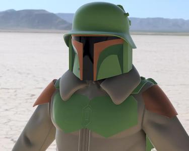 Boba Fett WWII Mashup  3D Print File