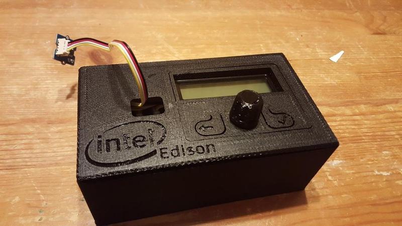 Intel Edison - LCD, Rotary Encoder & 2 Button Module