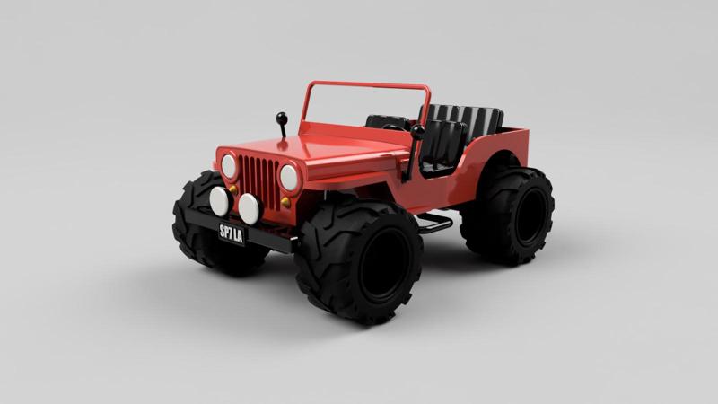 Custom 1944 WILLYS JEEP - fully printable