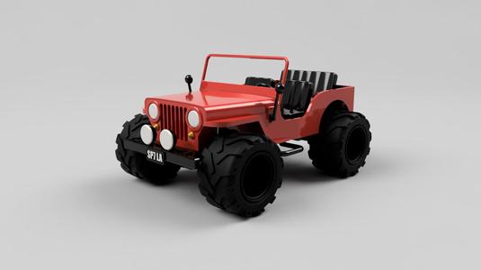 Custom 1944 WILLYS JEEP - fully printable