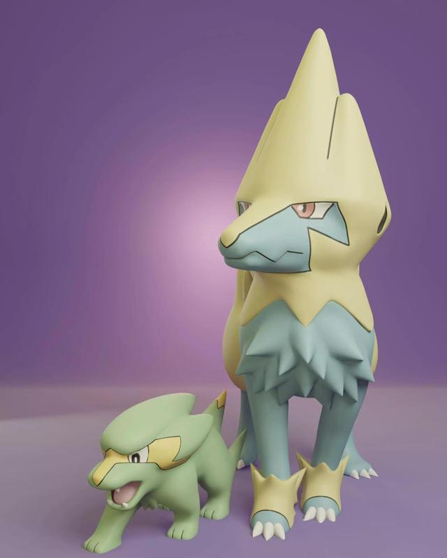 Pokemon - Electrike and Manectric