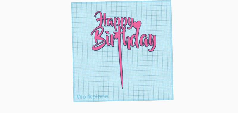 HAPPY BIRTHDAY HAPPY BIRTHDAY TOPPER