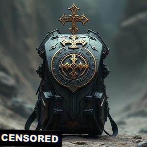 Backpack topper decoration for faithful space warriors