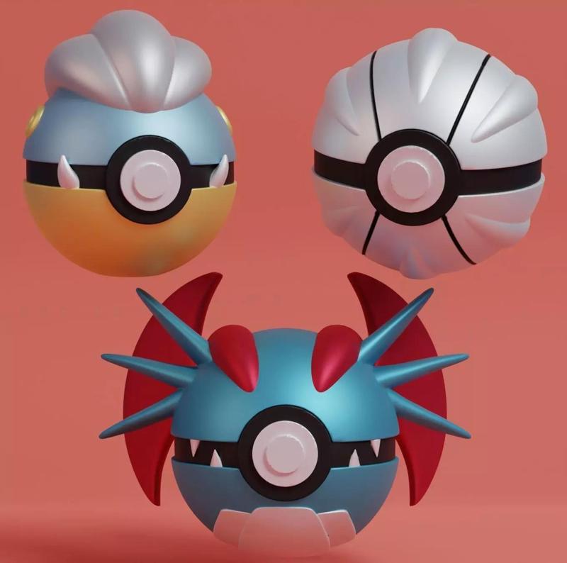 Pokemon Bagon Shelgon Salamence Pokeball