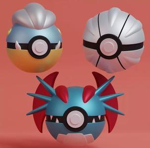 Pokemon Bagon Shelgon Salamence Pokeball