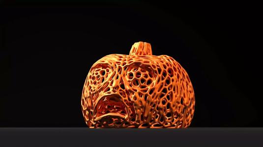 Scary pumpkin halloween