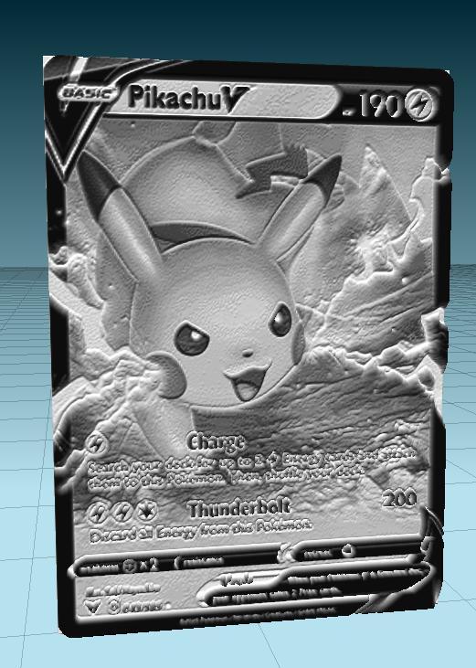 Pokemon Card Lithopane Pikachu