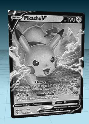 Pokemon Card Lithopane Pikachu