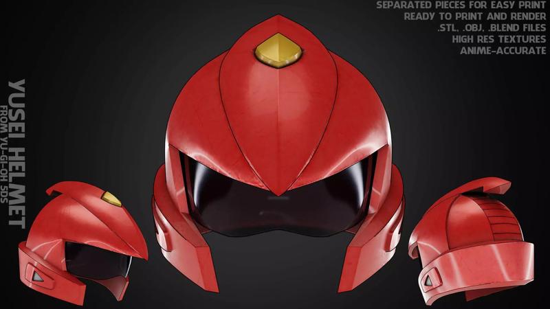 Yu-Gi-Oh 5ds Yusei Fudo Duel Runner Helmet for Cosplay