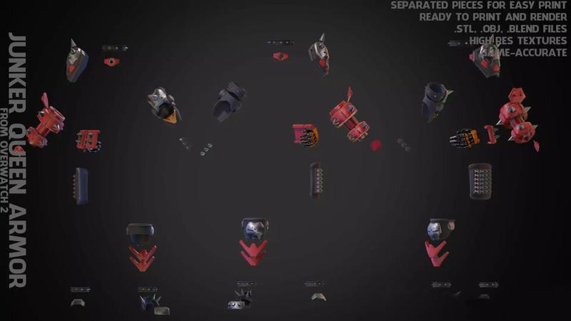 JunkerQueen Armor 3D print model