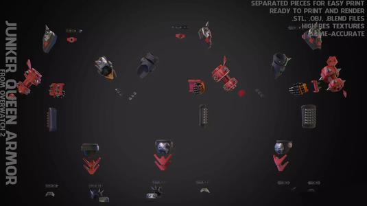 JunkerQueen Armor 3D print model