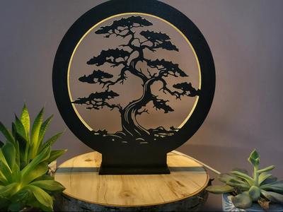 Ring Lamp Ring Light Tree of Life Tree Bonsai
