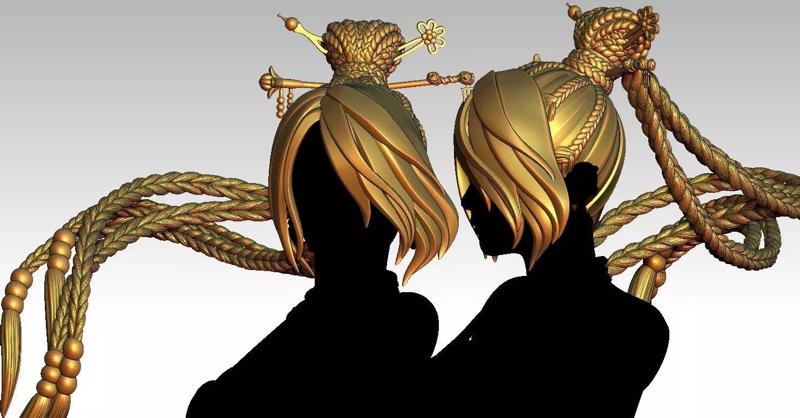 3D Hairstyles for girl V123