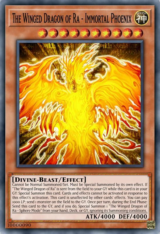 The Winged Dragon of Ra(Immortal Phoenix) Night Light Lithophane