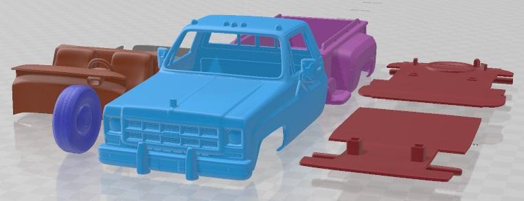 GMC Sierra Grande 454 Pickup 1979 Printable Car