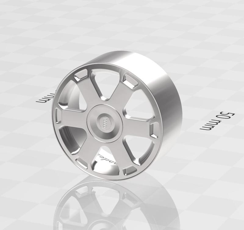 Audi Avus wheels for scale model 1/18 etc. 1/24