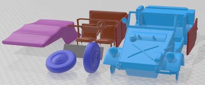 Volkswagen Kubelwagen 1945 Printable Car