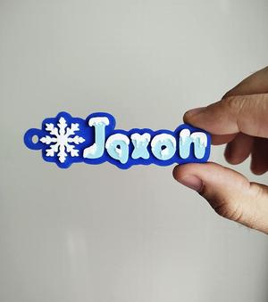 Name tag with snowflake - Jaxon