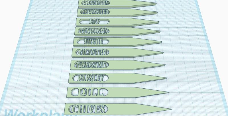 Plant label, Plant Markers, herbs name, spices tags - Garden Labels for Gardener, Set of 15 pcs