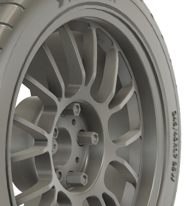 1/24 17x8.5 Rays SE37K wheels