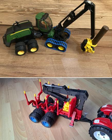 Double wheel forestry