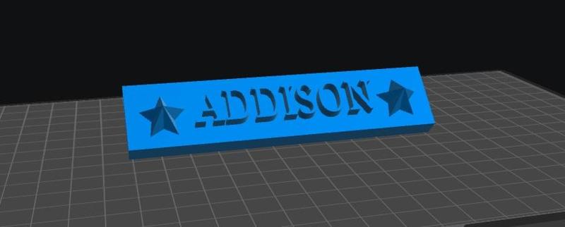 Addison Nameplate