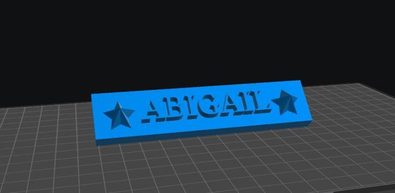 Abigail Nameplate