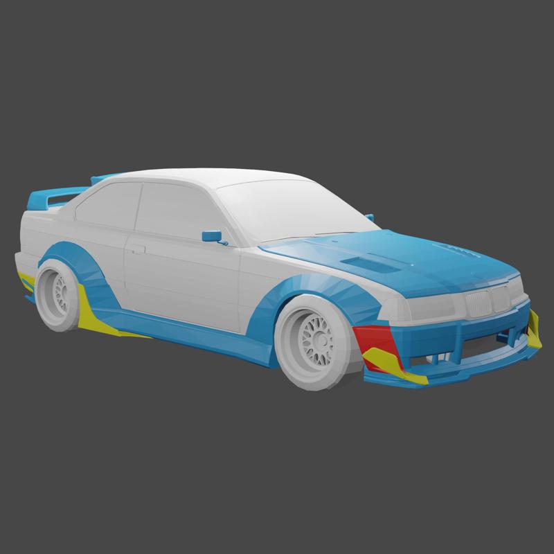 1/24 BMW E36 M3 PANDEM WIDEBODY KIT