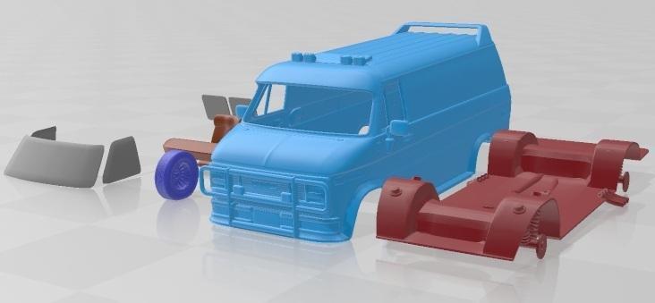 GMC Vandura 1983 A Team Van Printable