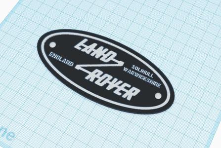 LAND ROVER Solihull Warwickshire England Badge