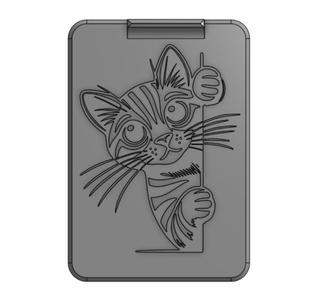 Corner Cat Curiosity: Etched Pet Peek Bead Box