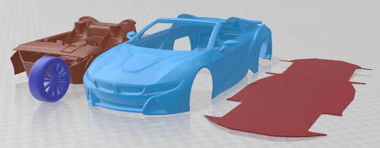 BMW I8 Roadster 2019 Printable Car