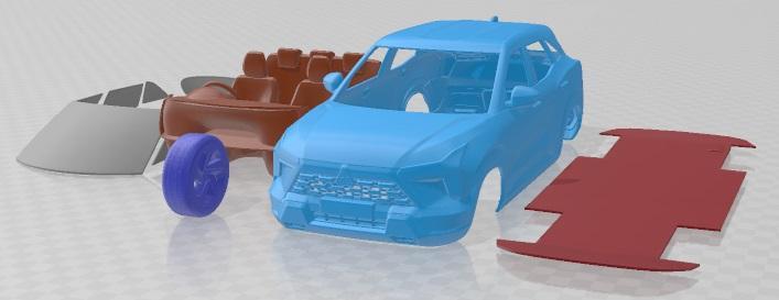 Mitsubishi Xforce 2023 Printable Car