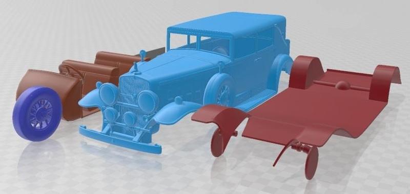 Cadillac V16 Sixteen 1930 Fleetwood Imperial Printable Car