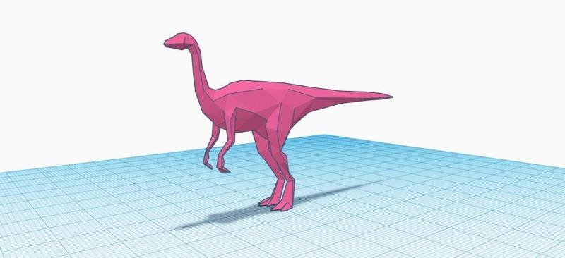 Low Polly Gallimimus