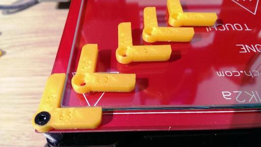 Glass Plate Holder Bed Clip for Geeetech I3X / PCB Heatbed MK2a