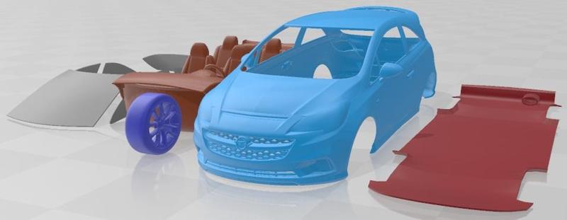 Opel Corsa GSI 2019 Printable Car