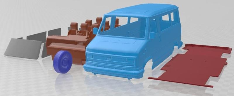 Fiat Ducato 1981 Printable Van