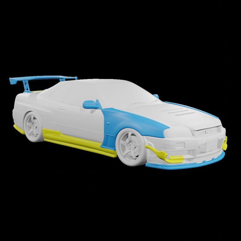 NISSAN SKYLINE GT-R R34 BODYKIT