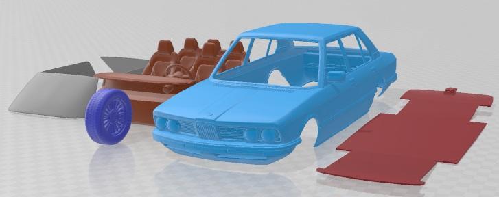 BMW Series 5 E12 1978 Printable Car