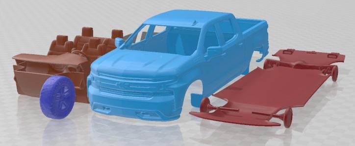 Chevrolet Silverado CrewCab LT Z71 Trailboss 2018 Printable Car