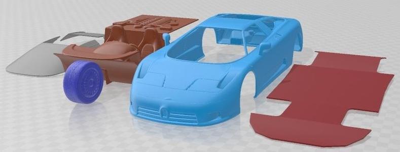 Bugatti EB 110 1991 Printable Car
